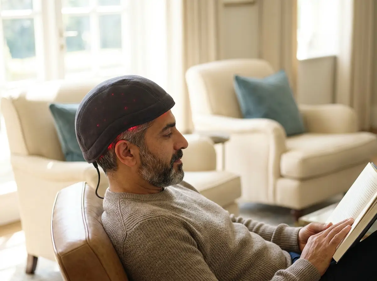 At-home low-level laser therapy cap for consistent hair care