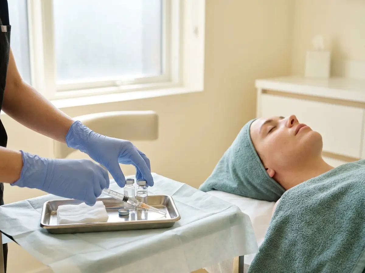 Clean clinical environment for PRP and mesotherapy preparation at Hair By Dash